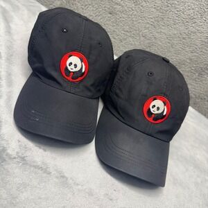 WWF Panda Embroidered Black Baseball‎ Cap Adjustable Dad Hat Men Women